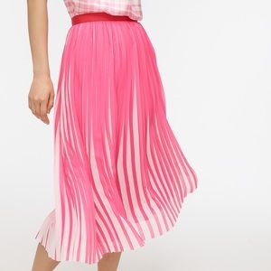 NWT J Crew XS Pleated Midi Skirt